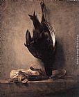 Still-Life with Dead Pheasant and Hunting Bag by Jean Baptiste Simeon Chardin